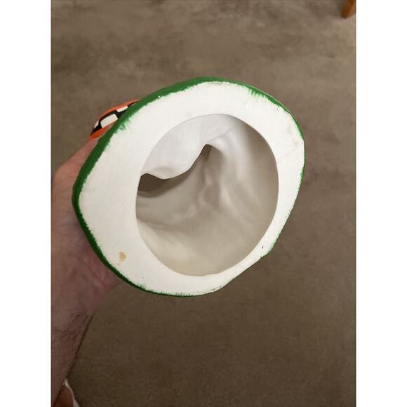 Vintage 13" Yozie Mold Ceramic Painted Pumpkin Head Scarecrow Halloween Decor - Picture 5 of 16